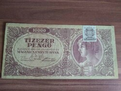 Ten thousand pengő, 1945, dezma stamp, l 819