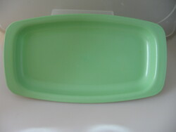 Old retro green melamine tray