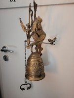 Antique copper gate bell, (huge) servant caller