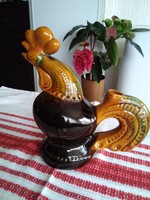 Ukrainian ceramic jug in the shape of a rooster, designed by prokip bidasjuk in the 60s.