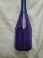 Blue antique glass 29 cm high