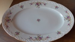 Altromlauer rózsás pecsenyés vagy süteményes porc tál 37 cm hosszú