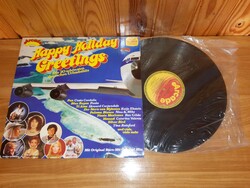 LP Bakelit vinyl hanglemez Happy Holiday Greetings