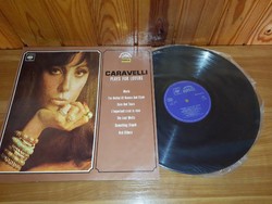 LP Bakelit vinyl hanglemez Caravelli - Plays For Lovers