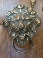 Antique door copper ornament