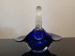 Kék üveg kosár