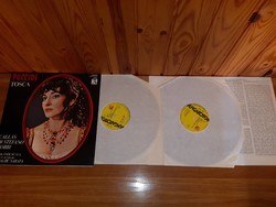LP Bakelit vinyl hanglemez Puccini - Tosca 2xLP + booklet