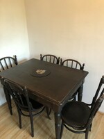 Old table with chairs