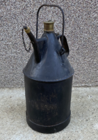 Petroleum can with brass caps