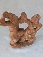 Benczédi Sándor : "Táncoló székelyek"  terrakotta szobor