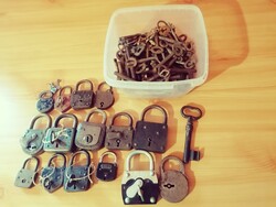 Old padlocks and keys for sale