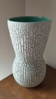 Retro repesztett váza különleges érdes felületű hibátlan  21,5 cm magas