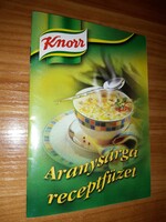 Knorr Aranysárga receptfüzet füzet