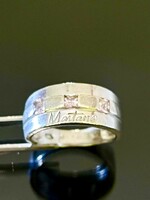 Káprázatos ezüst gyűrű (Montana márkájú)