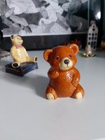 Ceramic teddy bear figure, pen holder 8 cm price/piece, 2 available, probably English pieces