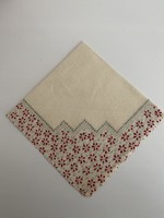 Mini napkin beautiful pattern silver glitter
