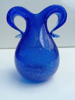 Muránói fújt művész üveg váza