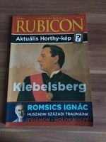 Rubicon, történelmi magazin, 2012. évfolyam, 9-10, szám, témák: Klébersberg Kúnó, Horthy Miklós