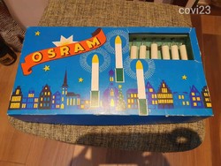 #14 Retro osram Christmas string of 15 real candles with e10 bulbs