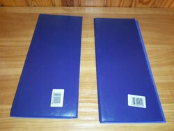 Business notebook, blue faux leather business card folder