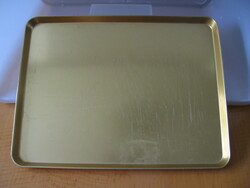 Retro golden aluminum tray