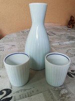 Kínai pálinkás-szakés  porcelán italos szett