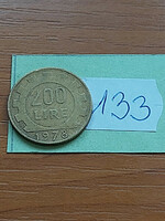 Italy 200 lire 1978, aluminum bronze 133
