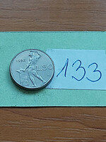 Italy 50 lira 1992 r, vulcano forge, 16.55 mm, stainless steel 133
