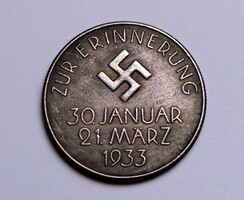 German Nazi ss imperial commemorative medal with Hitler's portrait #13