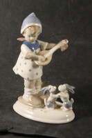German porcelain girl with dogs 802
