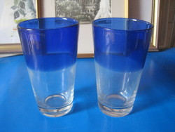 Very nice, two-color large water glasses.