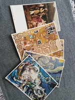 Postcards - painting printed / 5 pcs