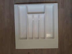 New white plastic cutlery holder - for kitchen drawer