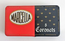 Marcella coronets 5 metal cigarette box - metal box