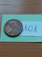 Usa 1 cent 1991 abraham lincoln zinc copper plated 101