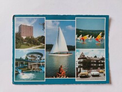 Old postcard photo postcard Balatonalmádi 1989