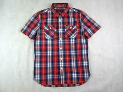 Original superdry (m) sporty elegant checkered short-sleeved men's shirt
