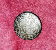 Antik púderes szelence ,ezüstözött