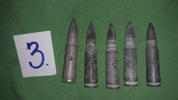 Antique neutralized perhaps machine gun ammunition / marked 60 - 21 / 5 pcs together according to pictures 3.
