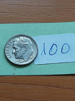 USA 10 CENT DIME 1973 / D,  Franklin D. Roosevelt, Réz-nikkel  100