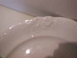 Plate - 2 pieces !! - 24 Cm - marked - snow white - flawless