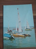 Lake Balaton, sailboats, circa 1970s