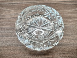 Polished crystal ashtray