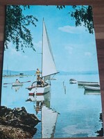 Lake Balaton, sailboats, from 1973