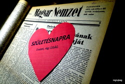 1968 August 18 / Hungarian nation / 1968 newspaper for birthday! No.: 19569