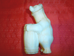 Marble bear with honey pot