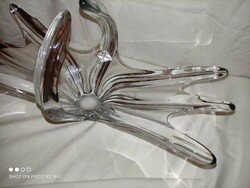 Art de vannes le chatel france crystal glass serving table decoration marked original 1960s