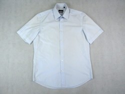 Original hugo boss (m) elegant short-sleeved men's pale blue shirt