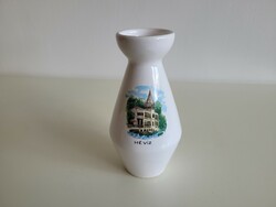 Régi retro emlék Hévíz kerámia váza szuvenír