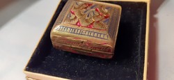Mives small copper medicine box